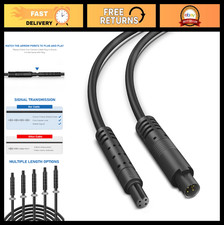 25Ft 4Pin Backup Camera Extension Cable - Pure Copper, Thicker Shield, Dash Cam