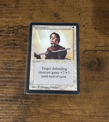 Magic the Gathering MTG Beta Righteousness LP