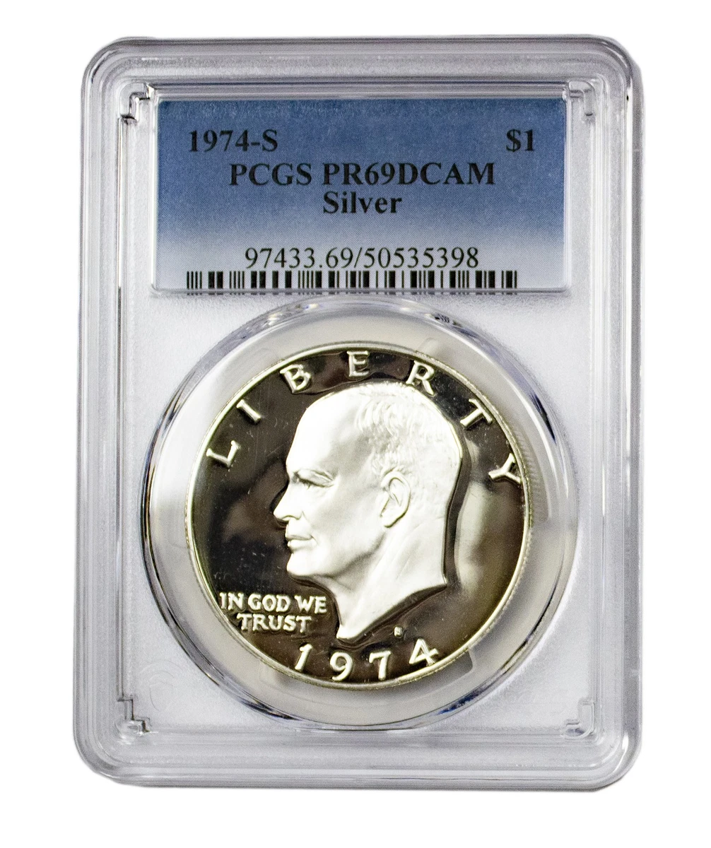 PR 69 Graded 1974 Eisenhower Dollars (1971-1978) for sale | eBay