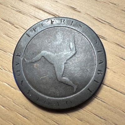 1798 Isle Of Man 1/2 Half Penny King George III KM #10