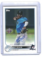 2022 Ian Lewis Topps Pro Debut Auto RC #PD-147 (H499) $6 MAX SHIP