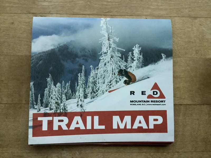 2025/26 Red Mountain Resort -Roseland British Columbia Ski Trail Map
