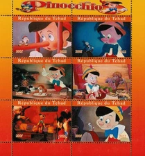 Foglio francobolli Pinocchio 2022 MNH