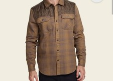 Howler Bros Quintana Quilted Flannel Shirt XL Western
