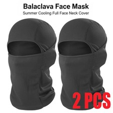 2PCS Balaclava Face Mask Summer Cooling UV Protection Neck Gaiter for Men Women