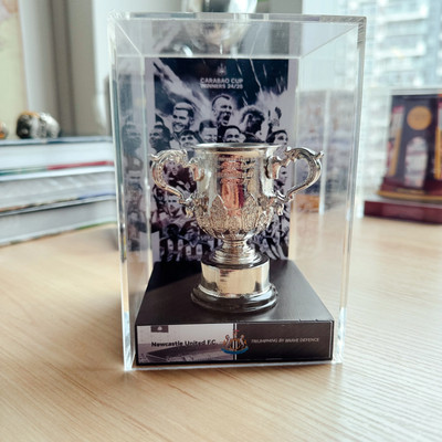 Newcastle United F.C. EFL Carabao Cup Championship Metall 8 cm Pokal Vitrine