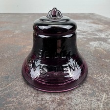 FENTON Telephone Pioneers Purple Bell Systems Paperweight - Region 15