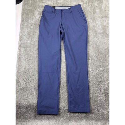 Under Armour Womens Link Pants Blue Fitted Golf Active Trousers Size 6 NWT