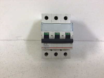 LEGRAND TX3 B16, TRIPLE POLE MINIATURE CIRCUIT BREAKER (MCB), FREE SHIPPING