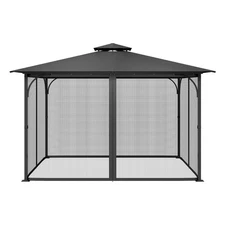 VEVOR Gazebo Netting Replacement, Fit Most 10 x 13 x 6.8 FT Gazebo Curtain, Outd