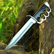Custom Handmade Tool Steel Full Tang Micarta Handle Bowie Knife Hunting Survival