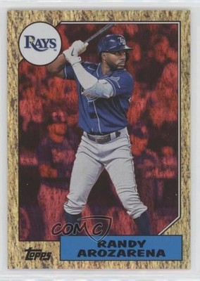 2022 Archives 1987 Topps Design Red Hot Foil 17/50 Randy Arozarena #258 tv5