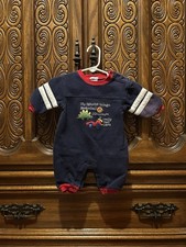 Vintage Carters Embroidered Romper Size 3 Months