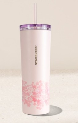Starbucks Cherry Blossom 2026 20oz Pale Pink Cold Cup Tumbler Brand New W/tags
