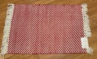 Threshold Woven Red & White Striped Accent Rug 20x34 Kitchen Throw Rug NWT