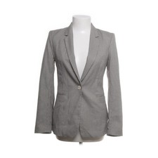 H&M, Blazer, Gr&ouml;&szlig;e: 34, Grau/Wei&szlig;, Elasthan/Polyester/Viskose, Hahnentritt #hOp