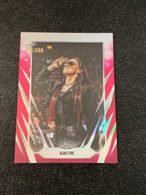 ALBA FYRE WWE 2026 TOPPS #184 CHROME MAGENTA REFRACTOR PARALLEL /399