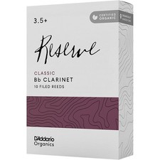 D'Addario Woodwinds Reserve Classic, Bb Clarinet Reed - Box of 10 3.5 
