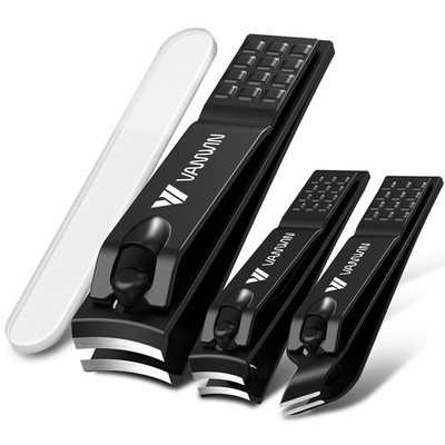 German Nail Clippers for Men, VANWIN Nail Clipper Set (4-Pack) Ultra Sharp Matte