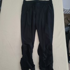 Athleta Joggers Women Black Athleisure Stretch Yoga Gym Athletic Casual Size 8