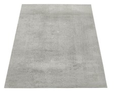 Paco Home Teppich Cadiz 630 grau weich 80x150 cm waschbar Design uni hellgrau