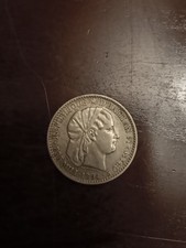 1894 HAITI 20 Centimes Silver