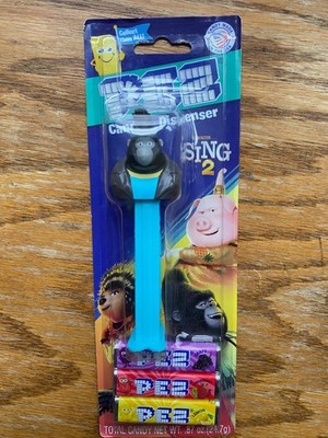 Pez Sing 2 Johnny Gorilla Candy Dispenser - Sealed on Card