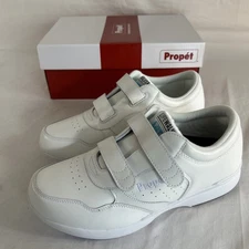 Propet M3705  Mens Dual Strap Lite Walking Shoes White Size 10 - XX (5E)