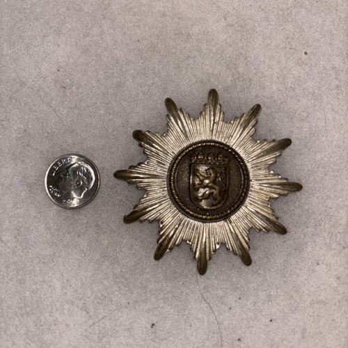 Vintage West German State Police Nordrhein-Westfalen Hat Badge (obsolete)