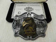 NOS Harley Davidson 1987 Belt Buckle "An American Tradition" Limited Edition