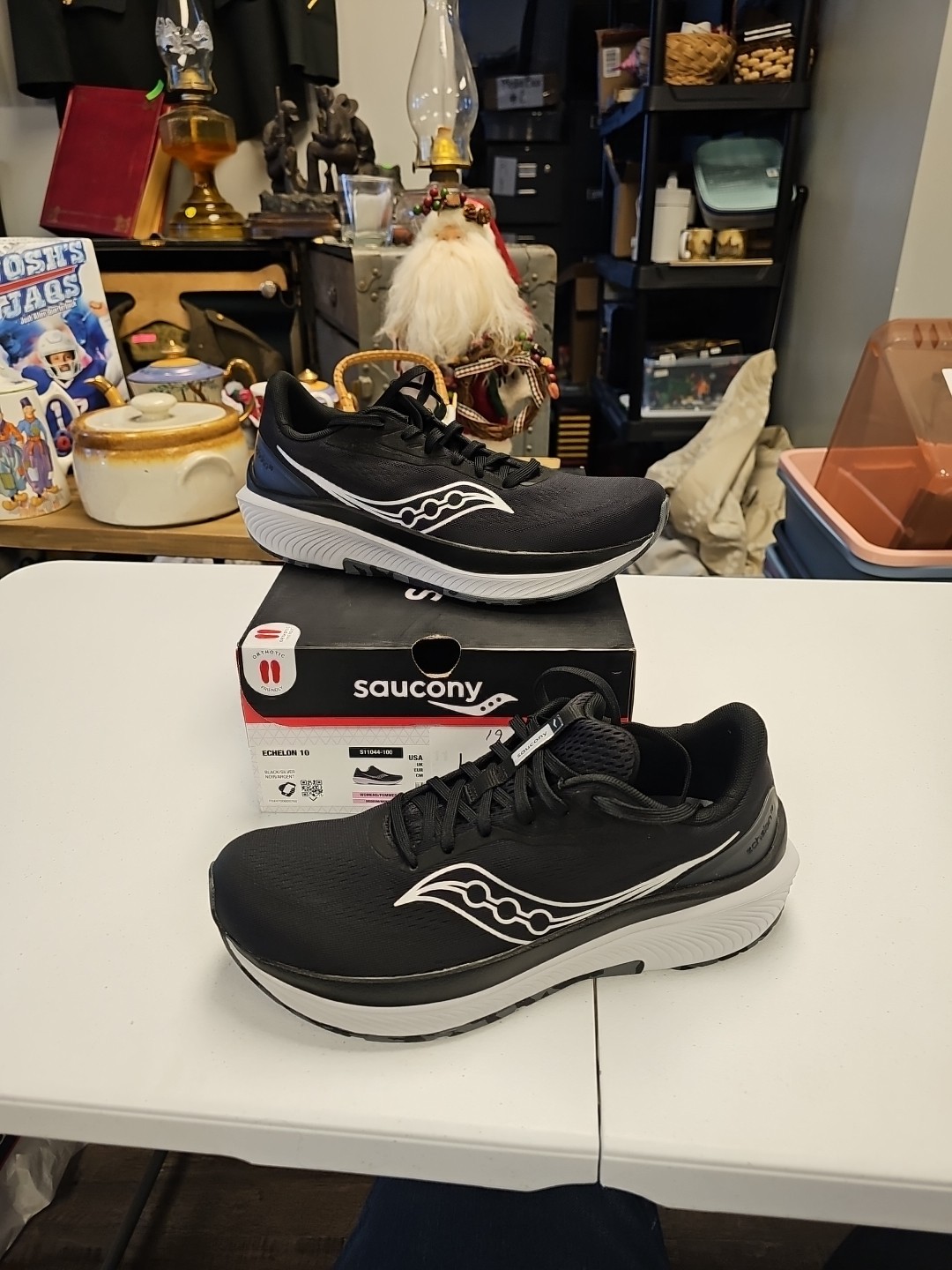 Saucony Echelon 10 Womens Size 11 M S11044-100 Black/silver  New