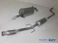 Auspuffset Ab Kat für Peugeot 207 SW 1.4 16V 70KW 2007- | Mitteltopf + Endtopf