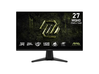 MSI 27'' 200Hz Rapid IPS QHD Gaming Monitor FreeSync Premium MAG 275QF E20