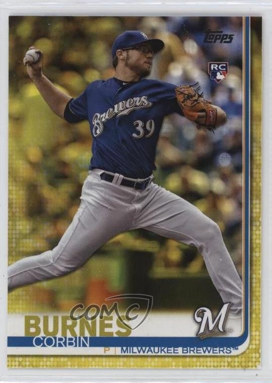 2019 Topps Walgreens Yellow Corbin Burnes #94 Rookie RC 06l3
