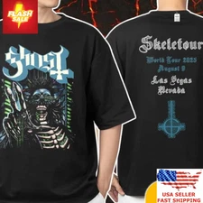 Official Ghost Skeletour World Tour 2025 Las Vegas Aug 9 Shirt Limited Edition