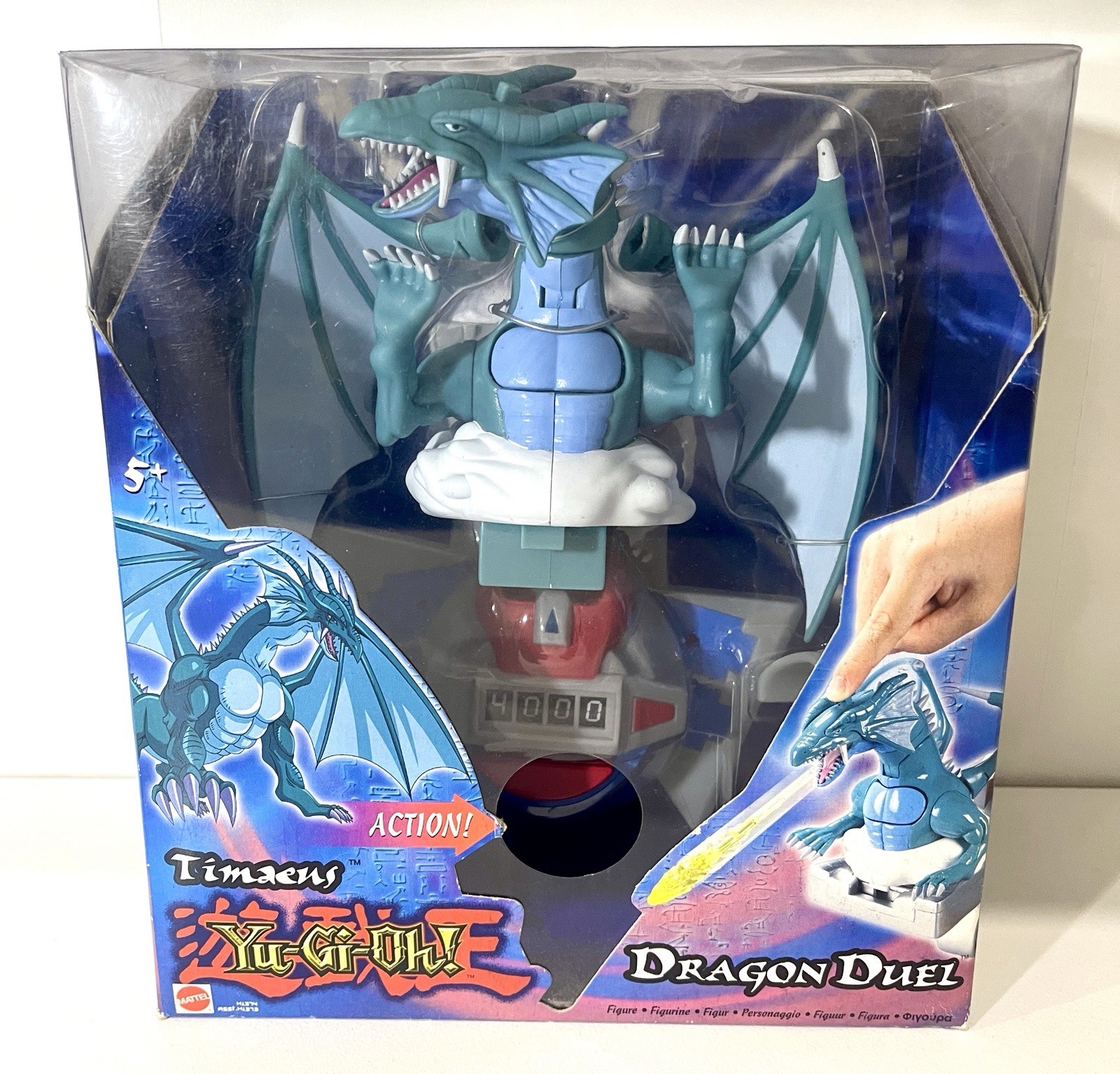 Yu-Gi-Oh! Timaeus Duel Dragon Figure Mattel 2004 New & Sealed FREE TRACKED POST!