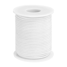 0.08 Inch x 30 Yards Nylon String Bracelet String Braided Nylon Thread White