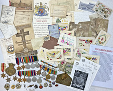 FAMILY 3 SETS MILITARY MEDALS BADGES PTE GA GARDNER 6201661 POSTCARDS EMBROIDERY