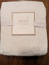 POTTERY BARN TEEN Helena Eyelet Duvet Cover Helena - Full/Queen - White - NWT
