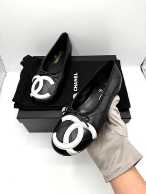 CHANEL 26M COCO BEACH CC BALLERINAS (39) - SCHWARZ - BRANDNEU OVP