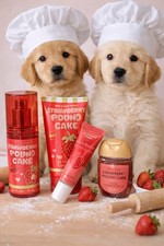 Bath  Body Works Mini Strawberry Pound Cake Mist Body Cream  Gloss  Sanitizer