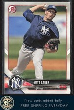 Matt Sauer 2018 Bowman Draft #BD-184 New York Yankees