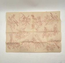 Vintage Aunt Martha's studios uncut state birds and flowers embroidery transfers