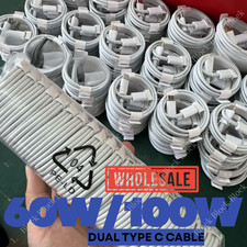Lot 60/100W USB-C Type-C Cable PD Fast Charger Cord For Samsung iPhone 15 16 17