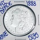 1883 MORGAN SILVER DOLLAR AUTHENTIC HI GRADE U.S. MINT COIN FREE SHIPPING 5135
