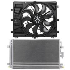 Electric AC Condenser Cooling Fan Kit For 2018-19 GMC Terrain Chevrolet Equinox