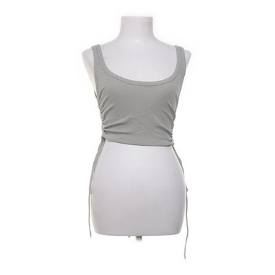 Zara, Tank­top, Größe: M, Grün, Baumwolle/Elasthan, Einfarbig, Rippenstrick #UdM