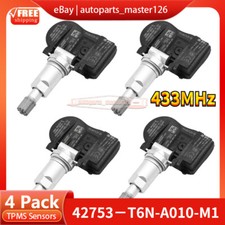 4Pieces TPMS 433MHz For Acura NSX/RDX Tire Pressure Sensors 42753-T6N-A010-M1