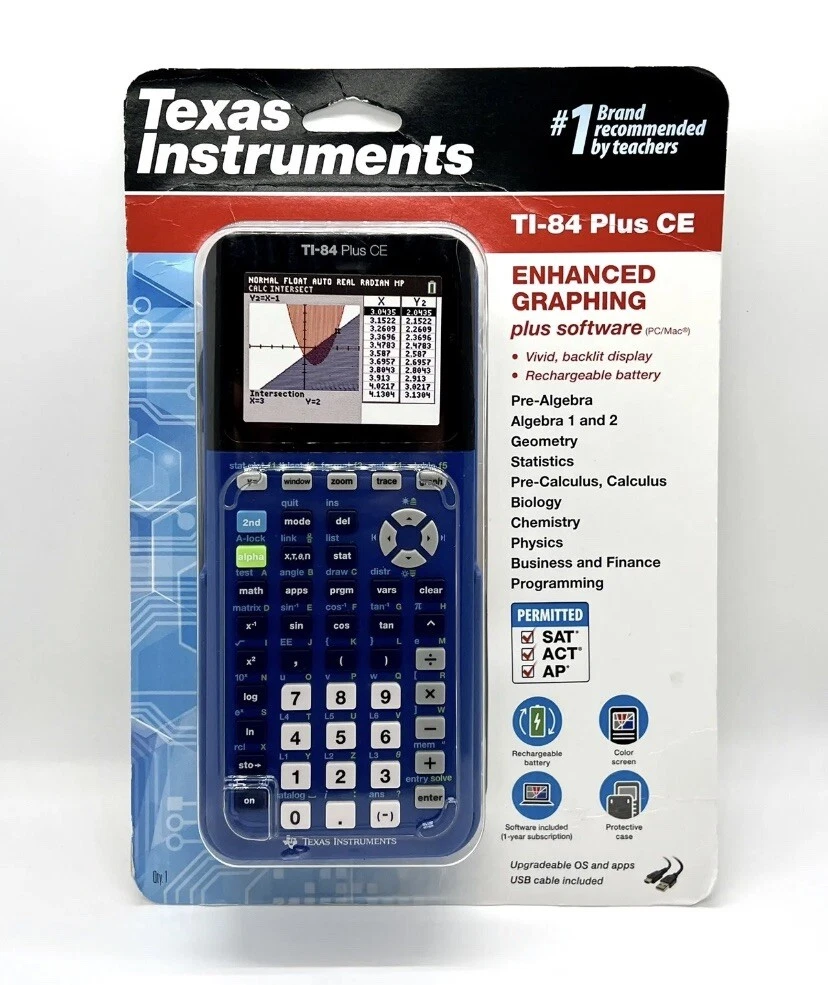 100%新品新品】 TI-84 Plus CE Graphing Calculator 関数電卓 2H1Mn