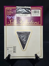 Hanes Silk Reflections Silky Sheer Reinforced Toe  Pantyhose EF 716 Barely Black